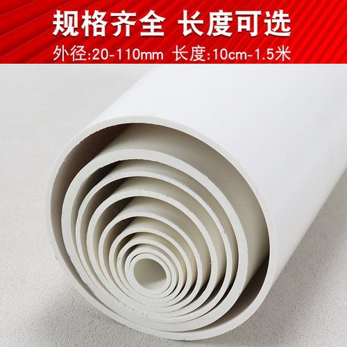 PVC管水管配件给水管道上水管件塑料20 25 32 40 50 63 75 90 110 - 图0