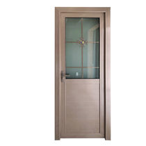 Titanium Magnesium Alloy Washroom Door Flat Open Door Kitchen Toilet Door Tempered Glass Kitchen Bathroom Door Customised