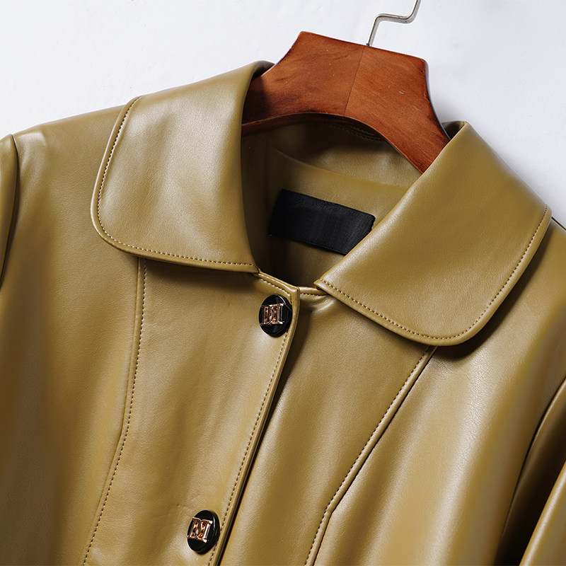 绵羊皮外套女士中长款翻领高端气质皮大衣秋冬新款海宁真皮女皮衣,淘宝优惠券,粉丝福利购,淘宝优惠卷