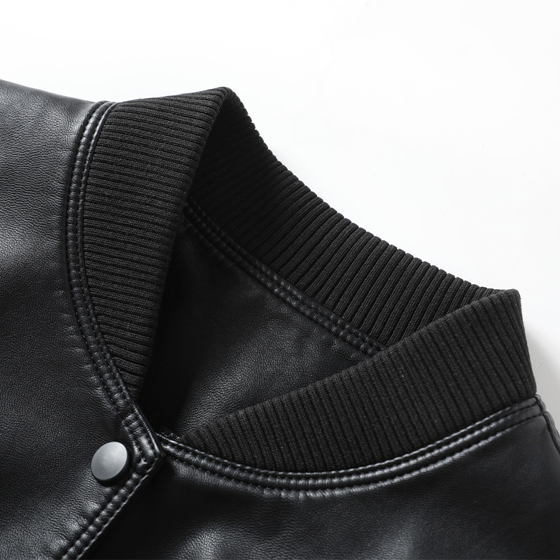 皮夹克女短款棒球服领休闲黑色外套绵羊皮2025新款海宁真皮女皮衣,淘宝优惠券,粉丝福利购,淘宝优惠卷