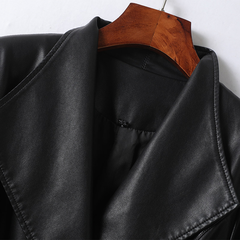 绵羊皮外套女长款黑色收腰显瘦皮大衣2025新款海宁高端真皮女皮衣,淘宝优惠券,粉丝福利购,淘宝优惠卷