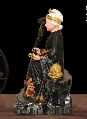 黑老太太神像铁刹山黑妈妈真身像黑奶奶家用客厅供奉摆件
