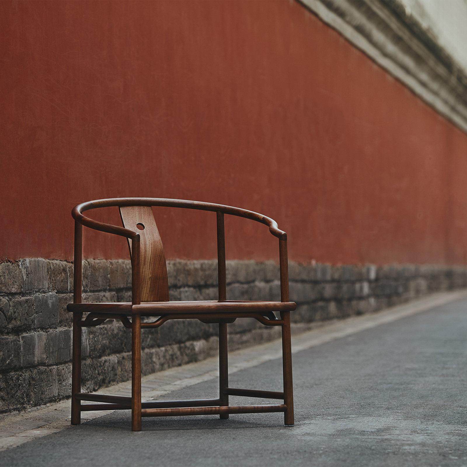 璞木禅意新中式圈椅休闲椅免漆老榆木实木覆古椅子黑胡桃彷古家俱,淘宝优惠券,粉丝福利购,淘宝优惠卷