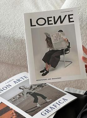 时尚杂志摆件装饰书创意拍摄道具真书画 画册民宿客厅电视柜房间