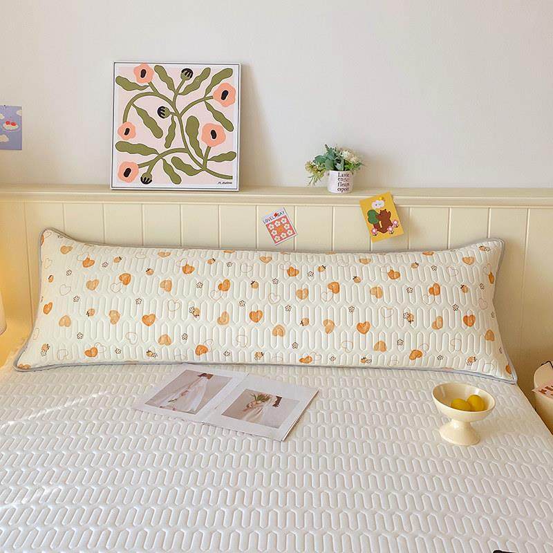 新款乳胶双人长枕套凉感冰丝枕套夏季加长情侣枕头套1.2/1.5/1.8m,淘宝优惠券,粉丝福利购,淘宝优惠卷