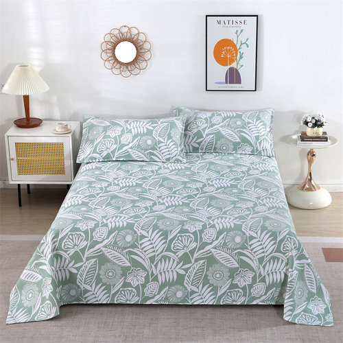 【太厚不起皱】棉老粗布床单单件加厚棉麻亚麻学生宿舍两三件套 - 图2