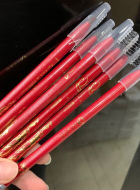 琪仕美凤凰集美拉线眉笔带眉刷硬头笔扁芯初学者不易脱色影楼