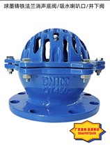 Ductile iron flange anechoic bottom valve H42X-10 16 flower basket head water pump bottom valve water pumping head suction pipe socket