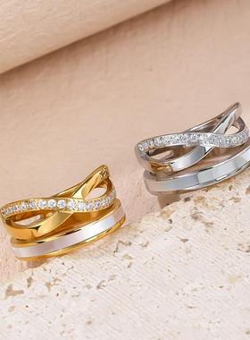 冷淡风玫瑰金天然贝壳食指环