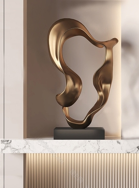 玻璃钢雕塑摆件抽象艺术轻奢摆设