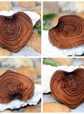 海南黄花梨吊坠鬼脸项链平安牌