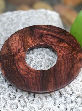 海南黄花梨挂件鬼脸吊坠