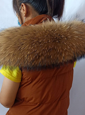羽绒服貉子毛领子皮草帽领通用冬