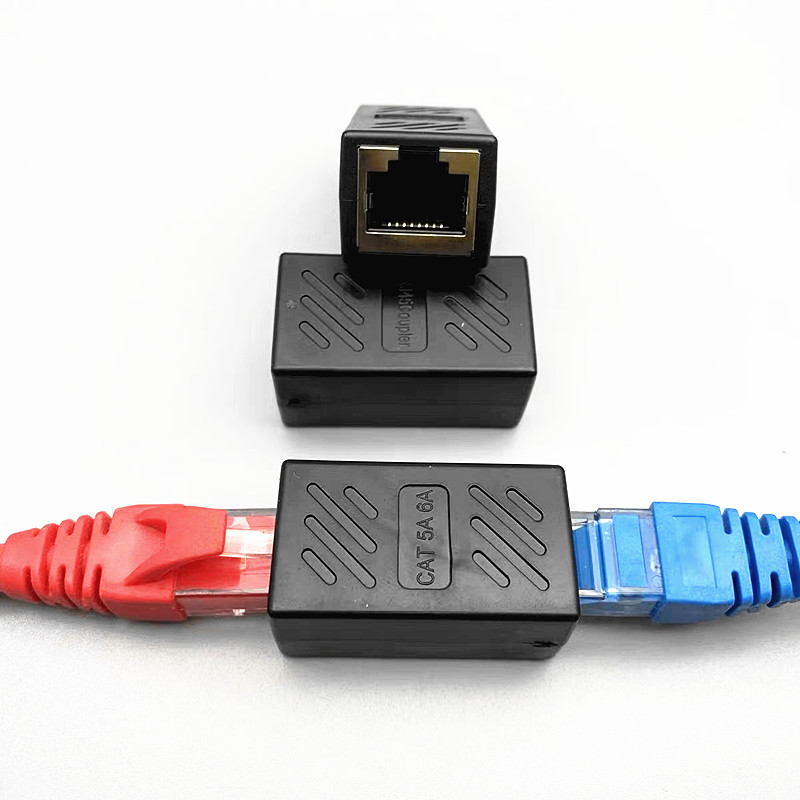 10个屏蔽网络直通头千兆网线对接头RJ45宽带POE延长8芯高速对接头 - 图2