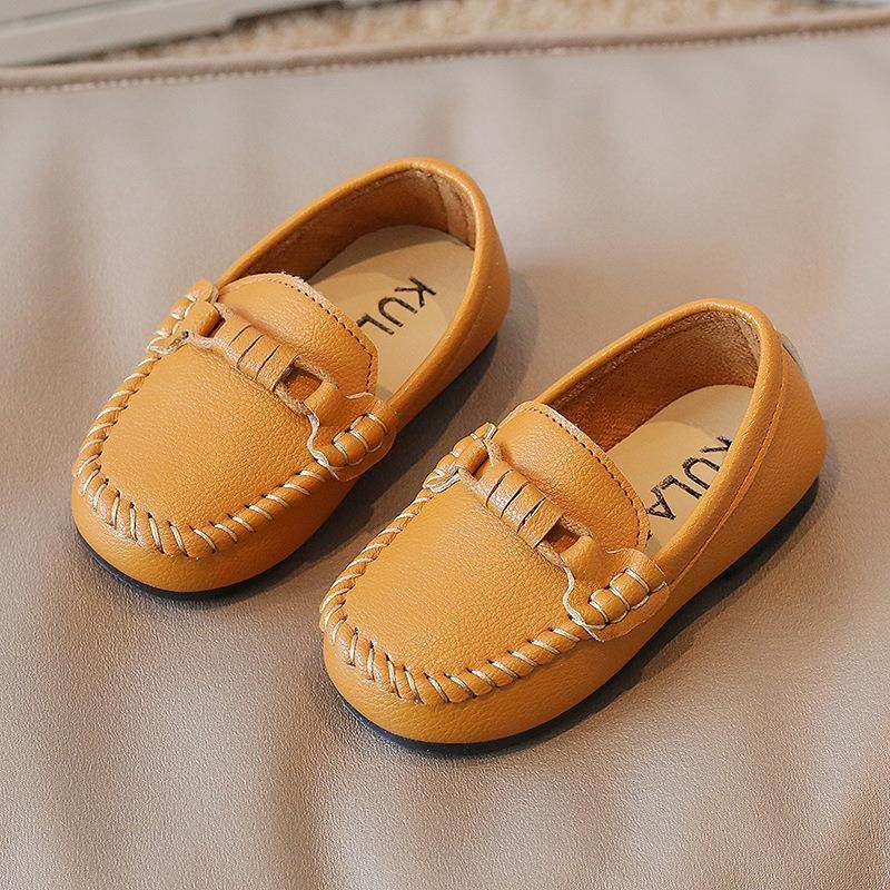 英伦风儿童皮鞋软底一脚蹬男童豆豆鞋2025春季新款宝宝鞋子童鞋潮,淘宝优惠券,粉丝福利购,淘宝优惠卷