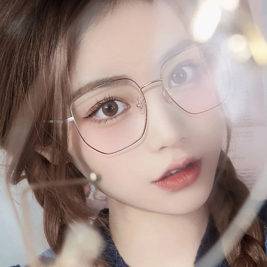 Monture de lunettes de style rétro anti-fatigue de mode polygonale