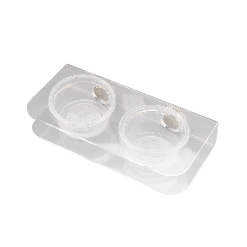 Reptile giant R genus gecko transparent hanging magnetic puree water basin feeder arboreal double basin