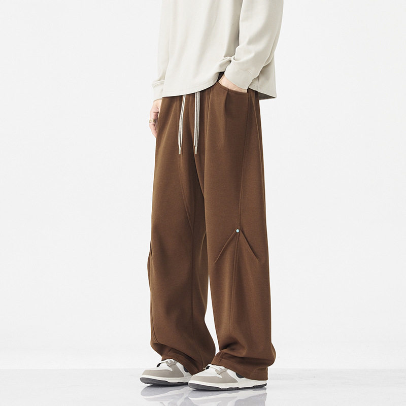 胖哥大码春秋百搭休闲裤男宽松高街潮牌痞帅直筒阔腿运动休闲裤男,淘宝优惠券,粉丝福利购,淘宝优惠卷