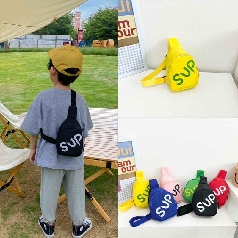 韩版儿童小腰包恐龙斜挎包男童女童潮包可爱背包时尚胸包宝宝包包-图0