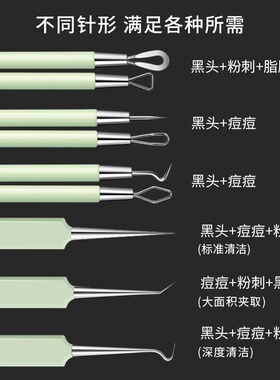 细胞夹黑头超细粉刺针美容院专用