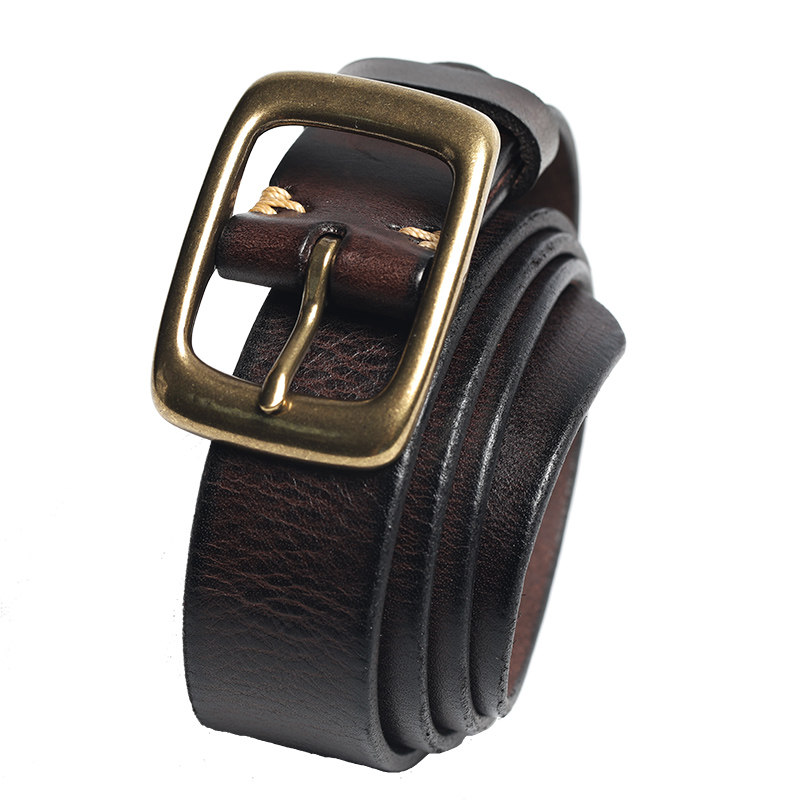 皮轩阁男士日字扣皮带光身青年头层牛皮百搭软面真皮腰带窄款3.3,淘宝优惠券,粉丝福利购,淘宝优惠卷