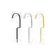 Special hook accessories for clothes hangers, gold and silver long flat hooks