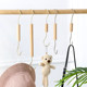 Solid wood hanger s hook display display props ring