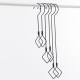 Thick double round S-shaped clothes with hooks