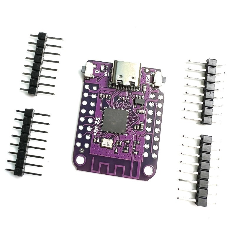 S2 Mini V1.0.0 ESP32-S2 4MB FLASH 2MB PSRAM WIFI开发板 - 图0