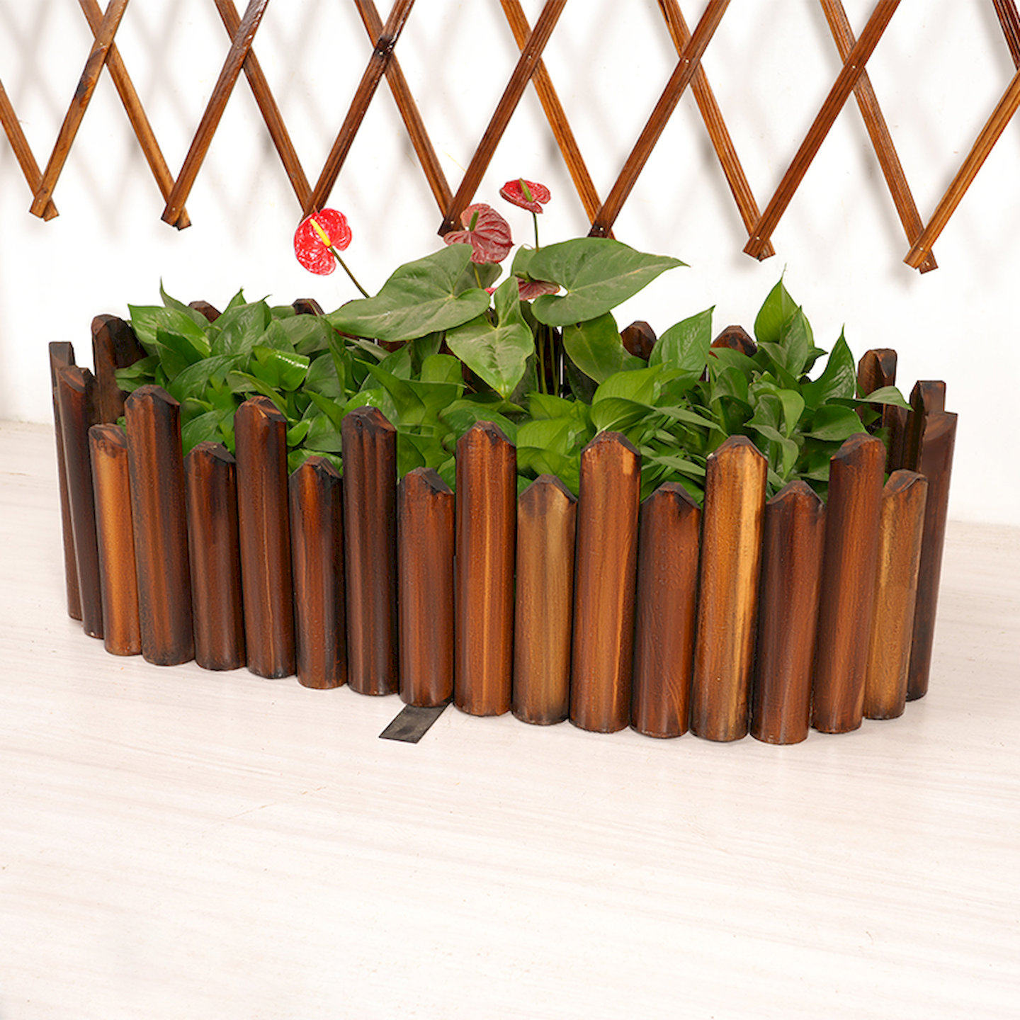 防腐木栅栏围栏户外庭院装饰木桩花园花圃护栏菜地菜园低矮小篱笆,淘宝优惠券,粉丝福利购,淘宝优惠卷