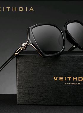 Veithdia/威斯．蒂亚 2025款女士偏光镜优雅墨镜韩版大框太阳镜女