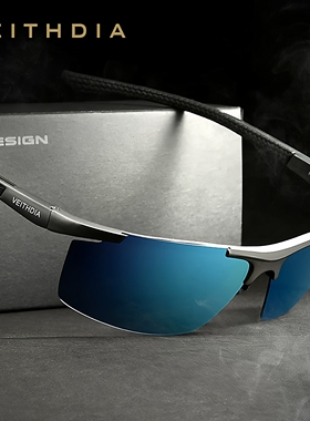 Veithdia/威斯．蒂亚 男士太阳镜骑行眼镜铝镁偏光镜开车驾驶墨镜