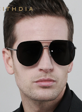 Veithdia/威斯．蒂亚 2025男款大框太阳镜镂空蛤蟆镜男士开车墨镜