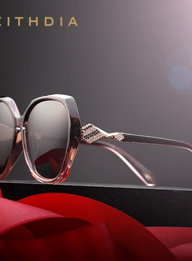 Veithdia/威斯．蒂亚 女士大框太阳镜户外旅游时尚墨镜驾驶偏光镜