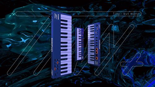 贾逸可设计tiny迷你MIDI键盘打击垫+踏板软音源便携编曲MIDIPLUS-图0