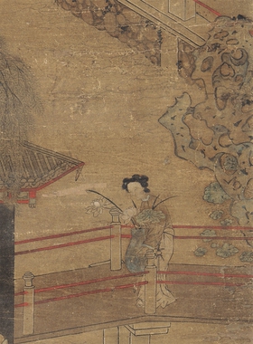 仇英云游仕女图凝晖阁高清