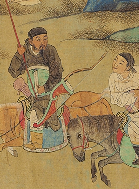 仇英仿陈居文姬归汉图明国画