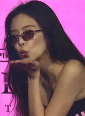 jennie同款太阳眼镜复古金属墨镜