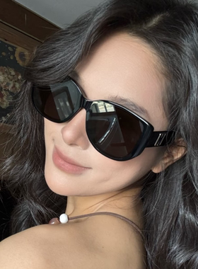 美式猫眼偏光墨镜2025新款