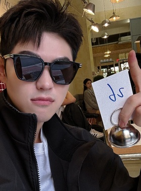 复古黑色偏光墨镜韩版潮男2025新款方圆脸显瘦开车驾驶太阳眼镜女