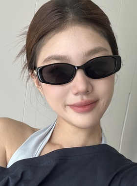 韩系金属腿千金老钱风复古墨镜女