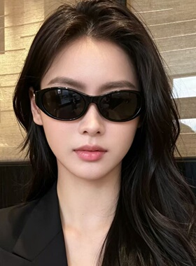 复古猫眼金属防UVB显瘦墨镜
