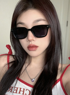 2025新款gm墨镜女圆脸显瘦黑框