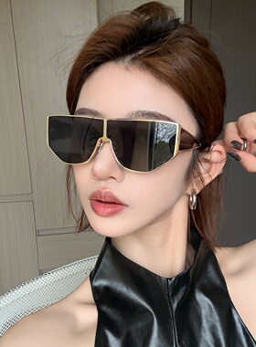 佳柚金属大框多边形显瘦墨镜