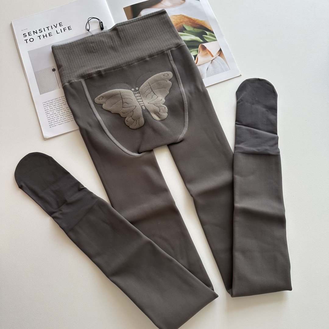 美尔丝8575性感一体透肤空姐加绒蝴蝶臀灰透肤冬打底连裤袜2200d,淘宝优惠券,粉丝福利购,淘宝优惠卷