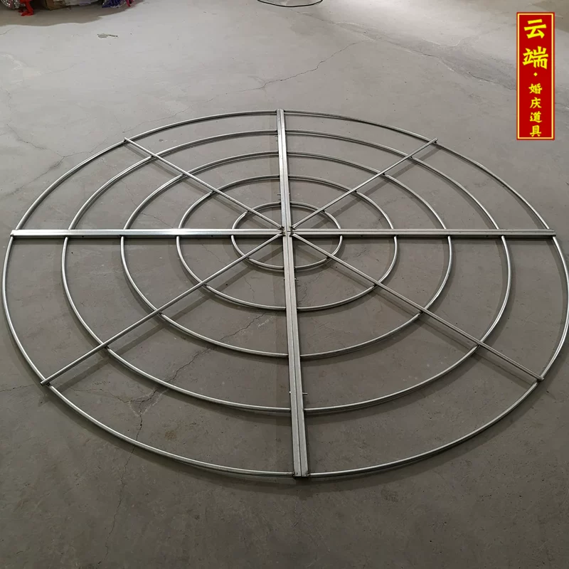 Ceiling ring rack iron galvanized five-layer ring wire curtain rack Ferris wheel ceiling gauze decorative rack wedding props