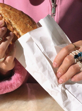 虞书欣小森林同款韩国正品ylyl小众水晶珍珠可爱指环个性串珠戒指