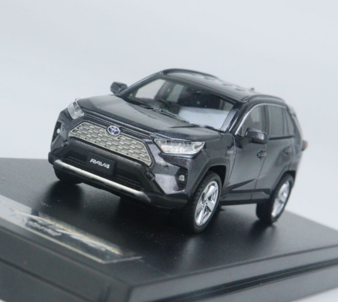 【现货】LCD 1:64 Toyata 丰田 RAV4 Hybrid 混合版 合金车模型 - 图0