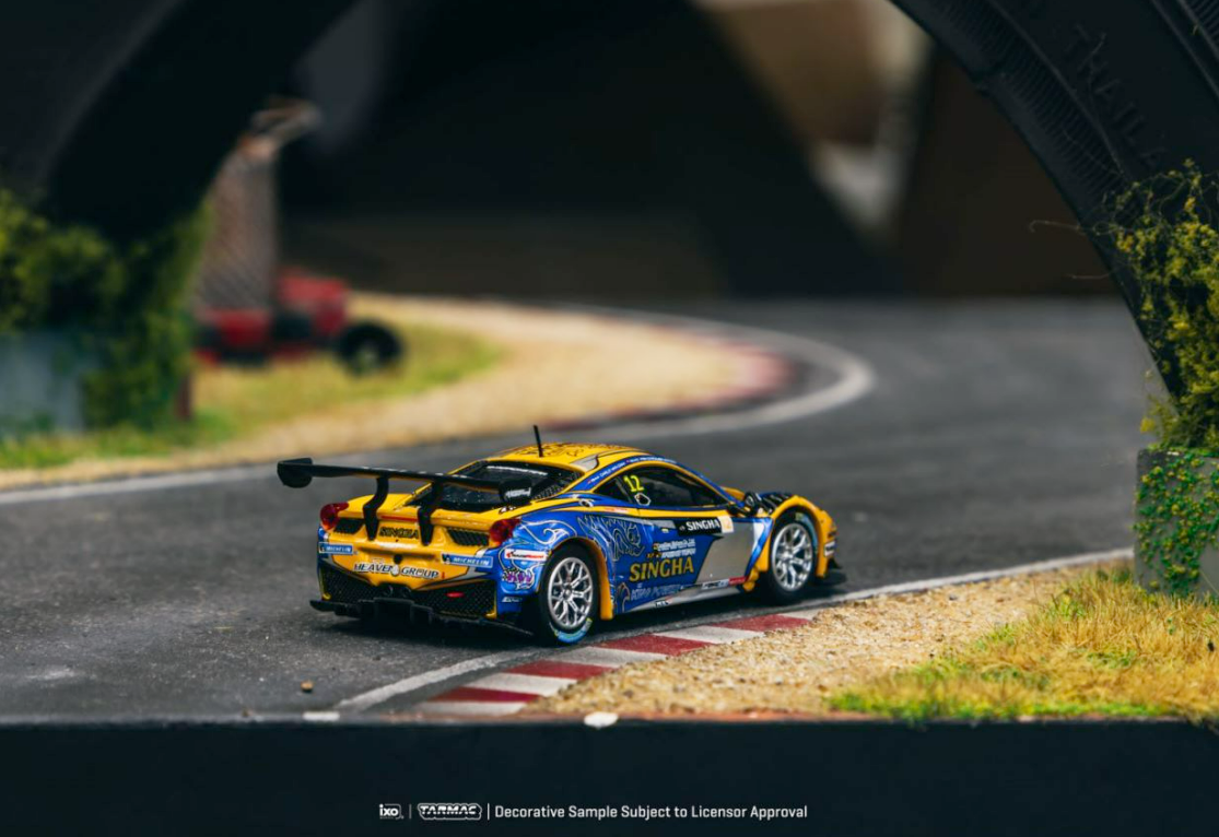 【超梦】Tarmac Works 1:64 法拉利 458 Italia GT3 合金车模型 - 图0