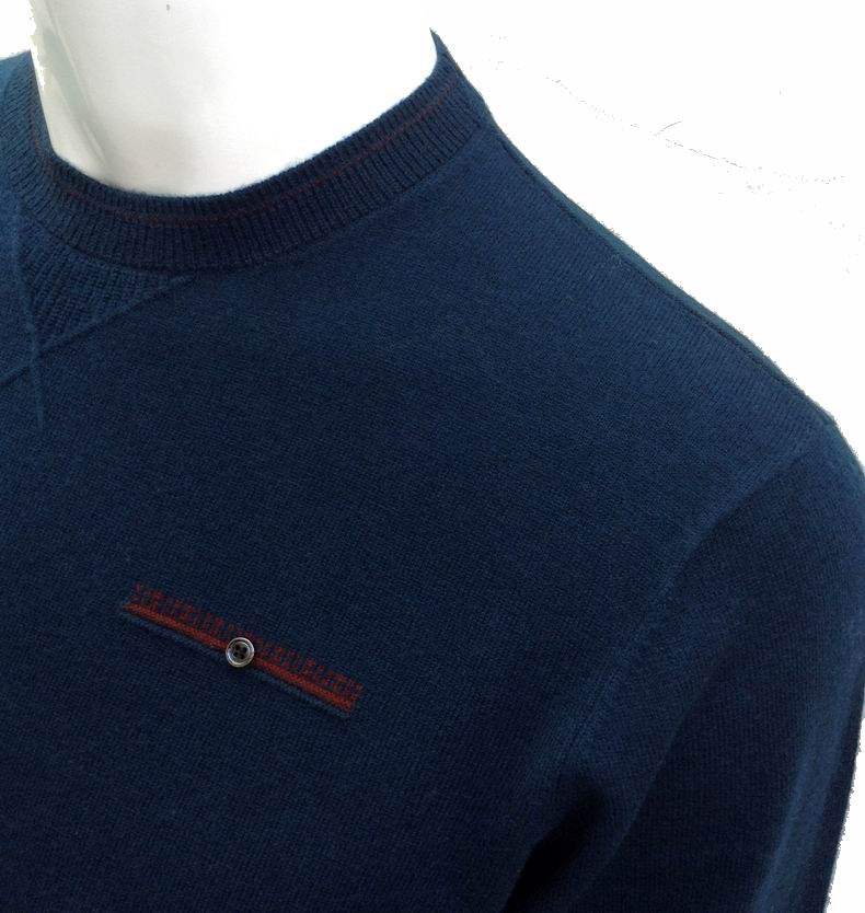 专柜正品海尔曼斯H792D20男式秋冬商务时尚流行毛衣圆领纯羊毛衫,淘宝优惠券,粉丝福利购,淘宝优惠卷